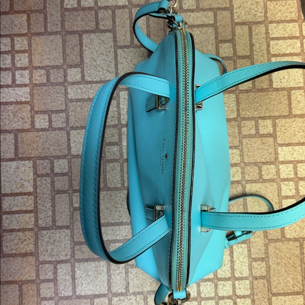 Kate Spade Light Blue Satchel and Wristlet Set - Picture 4 of 6